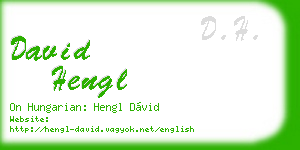 david hengl business card